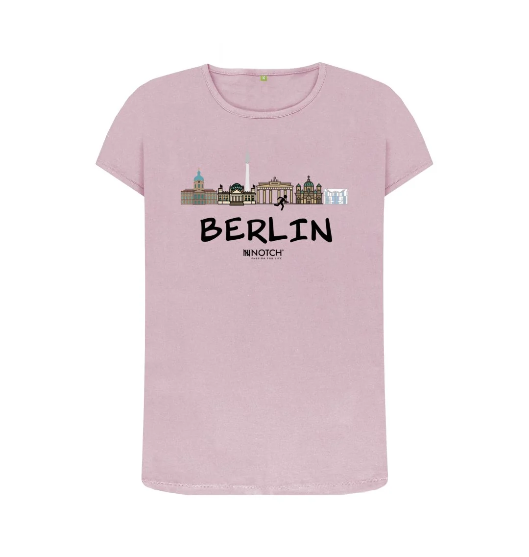 Women's 26.2 Berlin Black Text T-Shirt - Image 8