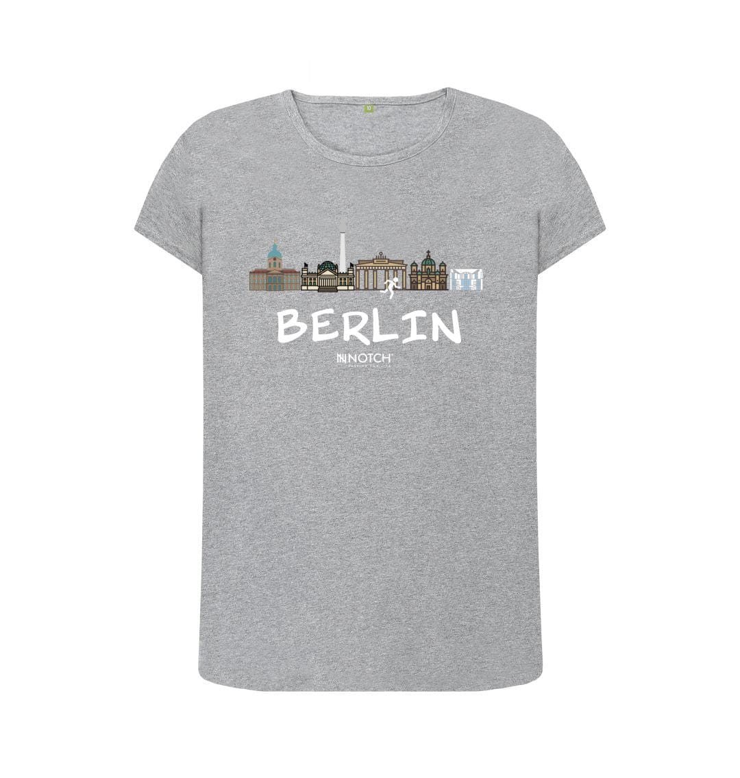 Women's 26.2 Berlin White Text T-Shirt - Image 4