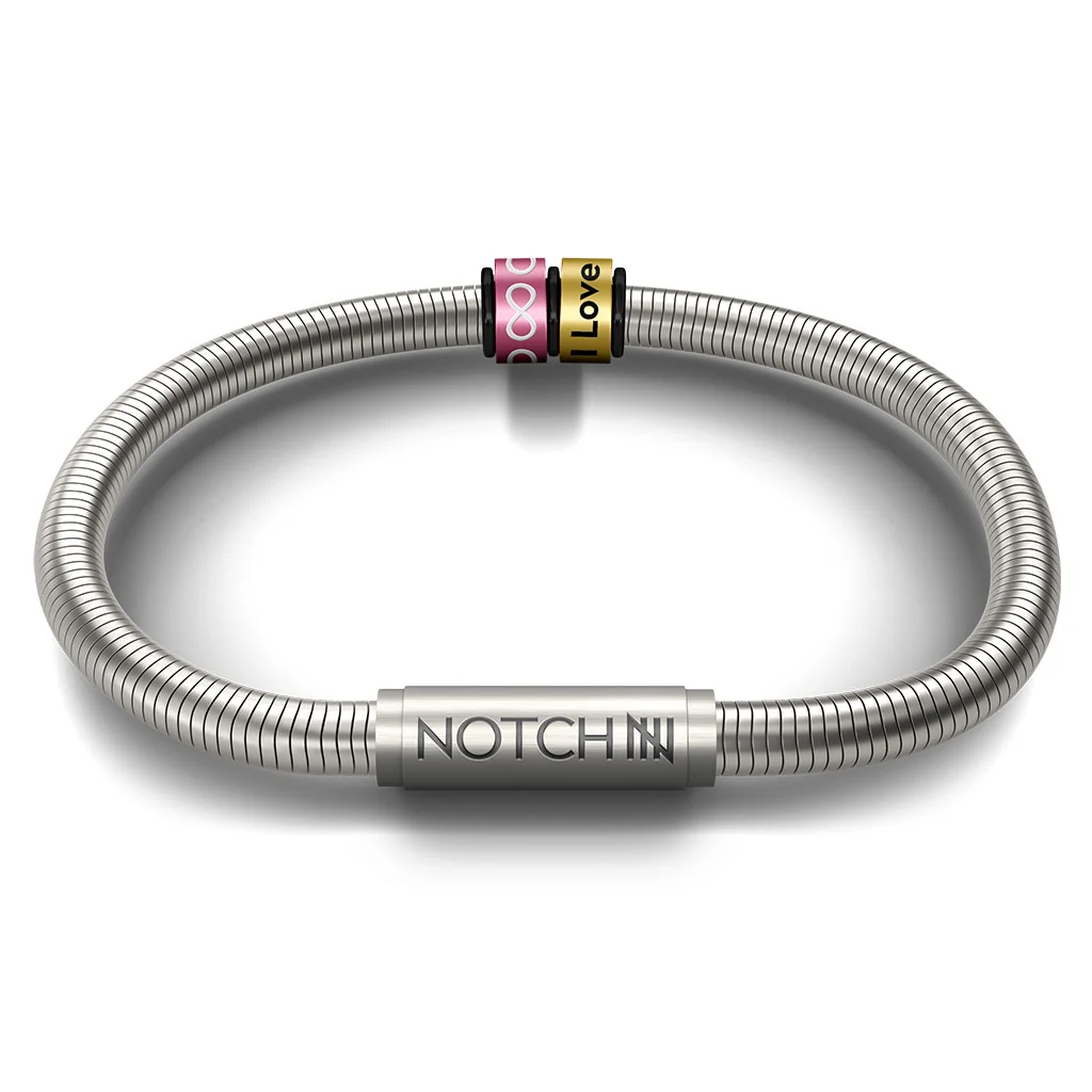 Infinity Signature Bracelet With Stainless Steel Clasp - Image 3