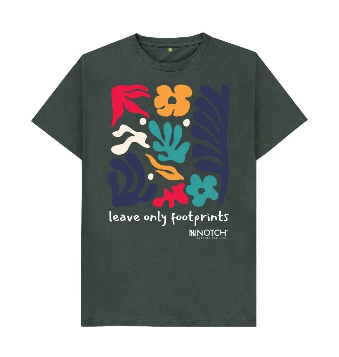 Men's Leave Only Footprints T-Shirt - Image 4
