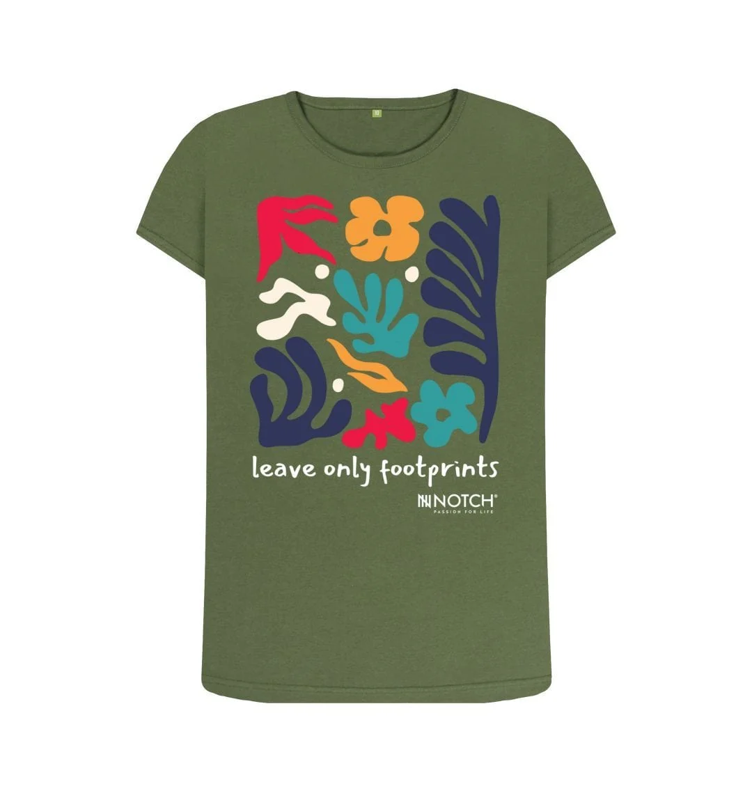 Women's Leave Only Footprints T-Shirt - Image 6